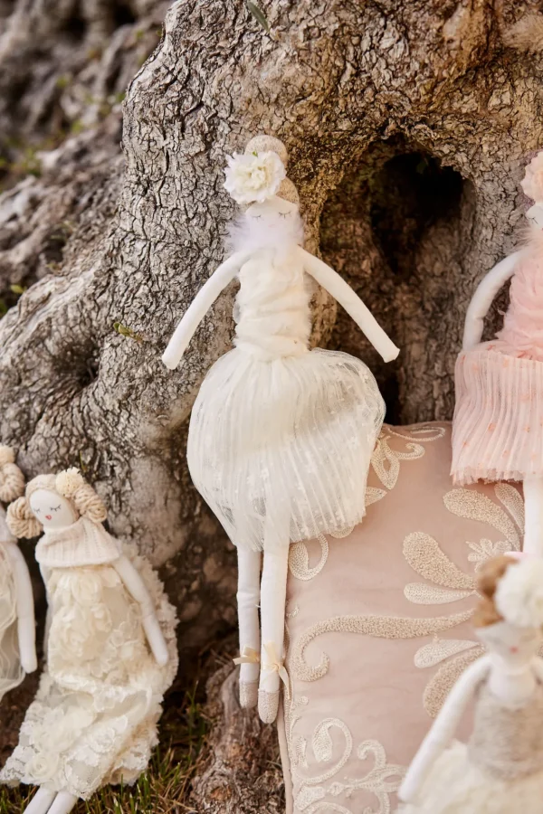 Bambola/Angelo decorativa mod.AISHA colore bianco