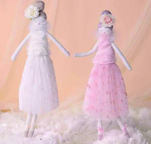 Bambola/Angelo decorativa mod.SHAILAu00a0 colore rosa