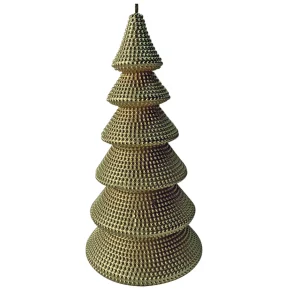 Candela ad albero champagne, disponibile in diverse misure.