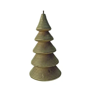 Candela ad albero champagne, disponibile in diverse misure.