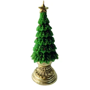 Candela ad albero con base in oro, disponibile in due misure Big and Small.