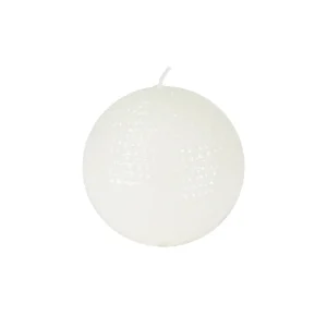 Candela di Natale Sfera bianca