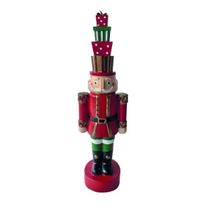 Candela schiaccianoci con doni.