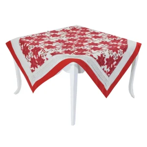 Centrotavola in panama fiammata stampata con doppio bordo