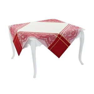 Centrotavola jacquard piazzato con filato lurex disponibile in 2 varianti colore