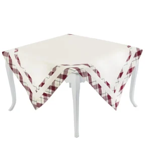 Centrotavola tinta unita disponibile in rosso o panna