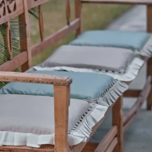 COPPIA COPRISEDIA IDROREPELLENTE IN LINO E COTONE DISPONIBILE IN 10 COLORI