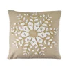 Copricuscino in cotone con ricamo