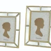 Cornice Portafoto a specchio con finiture in oro