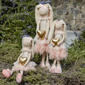 Decorazione coniglio seduto disponibile in 2 varianti