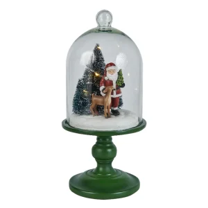 Decorazione natalizia campana di vetro, disponibile in due colori rosso e verde.