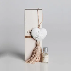 Gessetto profumato a forma di cuore (rosa &amp; vaniglia)