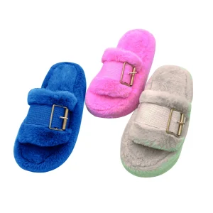 Pantofole donna antiscivolo aperte, tigrate disponibile in varie misure.