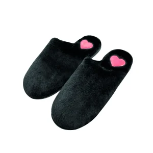 Pantofole donna antiscivolo con disegno a cuore, disponibile in diversi colori e taglie.