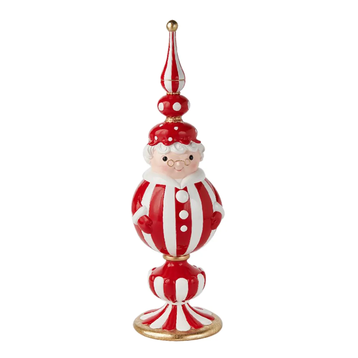 pupazzo_di_neve_decorativ_2.webp Pupazzo di neve decorativo Babbo Natale e moglie di Babbo Natale, in poliresina.