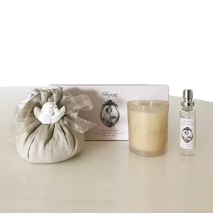 Sacchetto+ candela + spray 15ml Tabacco e Patchouli