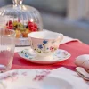 Set 2 tazze da thu00e8 Porcellana New Bone China decoro floreale colorato