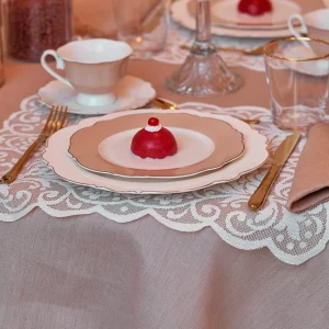 SET 2 TOVAGLIETTE PIZZO FILET DISPONIBILE IN 2 VARIANTI DI COLORE