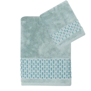 SET ASCIUGAMANI 100% COTONE NUA COTTON IN 6 VARIANTI DI COLORE