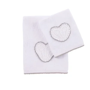 Set asciugamani 100% cotone per il bagno in 4 varianti di colore