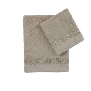 Set asciugamani 100% cotone per il bagno in 4 varianti di colore