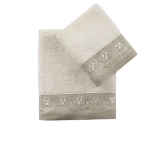 Set asciugamani 100% cotone per il bagno in 4 varianti di colore