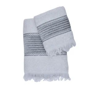 SET ASCIUGAMANI LINO E COTONE IN 3 VARIANTI DI COLORE