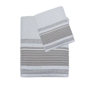 SET ASCIUGAMANI LINO E COTONE IN 2 VARIANTI DI COLORE