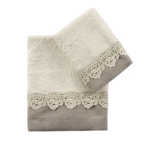 Set asciugamani per il bagno in 2 varianti di colore