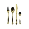 Set 8u00a0 pezzi posate in acciaio inox oro lucidornrn&nbsp;