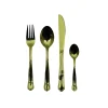 Set 8u00a0 pezzi posate in acciaio inox oro lucidornrn&nbsp;