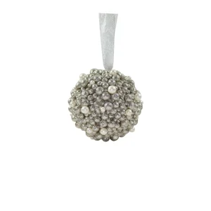 Sfera di bacche color oro e perline