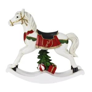 Statuina decorativa cavallo a dondolo disponibile in 2 misure