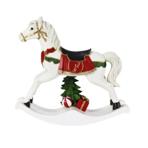 Statuina decorativa cavallo a dondolo disponibile in 2 misure