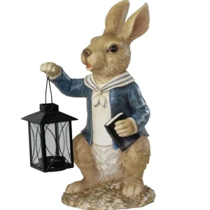 Statuina decorativa coniglietto disponibile in versione boy