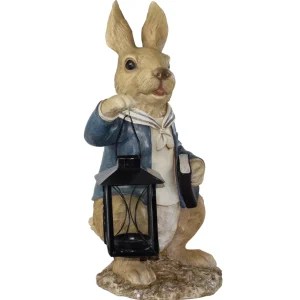 Statuina decorativa coniglietto disponibile in versione boy