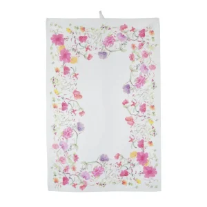 STROFINACCIO IN LINO E COTONE CON STAMPA FLOREALE