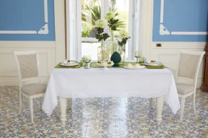 TOVAGLIA LINO E COTONE RICAMATA