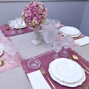 TOVAGLIETTA IN PURO LINO CON FRANGE DISPONIBILE IN 2 COLORI